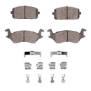 DFC 80-84 Toyota Starlet Front 5000 Advanced Semi Metallic Brake Pads and Hardware Kit