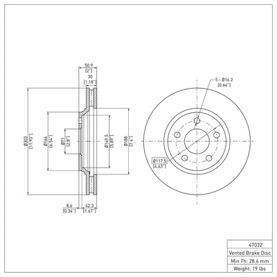 DFC 05-05 Chevrolet Monte Carlo Front & Rear Rotors