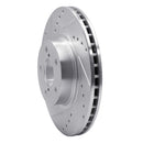 R1 90-16 Saab 9-2X Front Drilled & Slotted Silver Brake Rotor Set