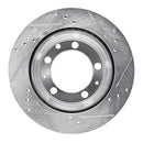 R1 77-88 Porsche 924 Front & Rear Drilled & Slotted Silver Brake Rotor Set