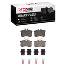 DFC 02-06 Audi A4 Rear Drilled & Slotted Geoperformance Rotors 5000 Advanced Brake Pads w/Hardware