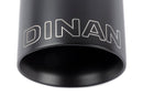 Dinan Double-Walled 4in Clamp-On Exhaust Tip - Black - 4in Outlet / 3.25in Inlet