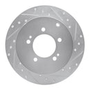R1 09-15 Mitsubishi Lancer Front & Rear Drilled & Slotted Silver Brake Rotor Set