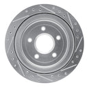 R1 05-13 Cadillac XLR Front & Rear Drilled & Slotted Silver Brake Rotor Set