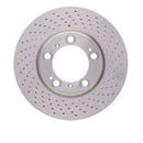 DFC 98-12 Porsche 911 Right Front Drilled Hi-Carbon Alloy Geomet Coated Rotor