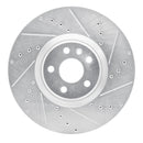 R1 16-25 Volvo XC90 Front & Rear Drilled & Slotted Silver Brake Rotor Set