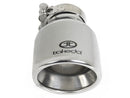aFe Takeda Universal Exhaust Tip 2-1/2 IN Inlet x 4 IN Outlet x 6 IN L- Polished