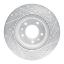 R1 93-95 Mazda RX-7 Front & Rear Drilled & Slotted Silver Brake Rotor Set