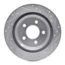 R1 94-04 Ford Mustang Front & Rear Drilled & Slotted Silver Brake Rotor Set