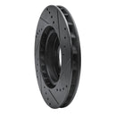 R1 95-02 BMW M3 Right Front Drilled & Slotted Black Brake Rotor