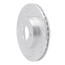 R1 16-22 Chevrolet SPARK (USA/Canada) Front Left Drilled & Slotted Silver Brake Rotor