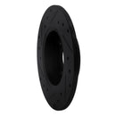 R1 86-93 Volkswagen Quantum Rear Right Drilled & Slotted Black Brake Rotor