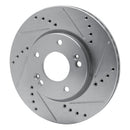 R1 11-26 Kia Soul Front Drill & Slot Silver Rotors