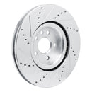 R1 20-20 Jaguar F-Pace Front Right Drilled & Slotted Silver Brake Rotor