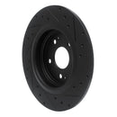 R1 17-20 Acura MDX Front & Rear Drilled & Slotted Black Brake Rotor Set