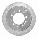 R1 07-22 Toyota Land Cruiser Front & Rear Drill & Slot Silver Rotors