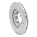 R1 07-11 Audi S6 Rear Right Drilled & Slotted Silver Brake Rotor