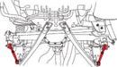 SPC Performance 05-10 Ford Mustang (V6/V8) Rear Adjustable Trailing Arms