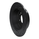 R1 07-12 Kia Rondo (Canada) Rear Right Drilled & Slotted Black Brake Rotor