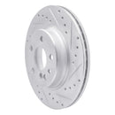 R1 92-99 Mercedes-Benz 500SEL Rear Right Drilled & Slotted Silver Brake Rotor