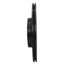 R1 04-11 Mazda RX-8 Rear Right Drilled & Slotted Black Brake Rotor