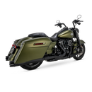 Vance & Hines 17-23 Harley Touring Models Blackbird 450 Slip-Ons - Black Contrast Finish End Caps