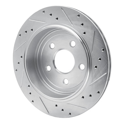 R1 11-25 Dodge Durango Rear Drilled & Slotted Silver Brake Rotor Set