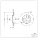 DFC 05-23 Chrysler 300 Front GeoSPEC Coated Rotor