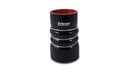 Vibrant 4 Ply Aramid Hump Hose w/3 SS Rings 4.5in ID x 6in Length - Black