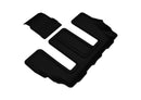 3D MAXpider 2017-2020 GMC Acadia Kagu 1st & 2nd & 3rd Row Floormats - Black