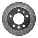 R1 02-06 Dodge Sprinter 2500 Front Left Drilled & Slotted Silver Brake Rotor
