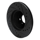 R1 76-77 BMW 320I (USA/Canada) Front Left Drilled & Slotted Black Brake Rotor