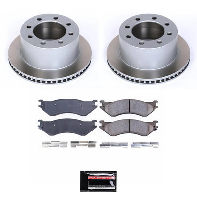 Power Stop 01-02 Dodge Ram 2500 Front and Rear Semi-Coated Rotor Kit