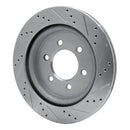 R1 18-21 Ford ExpeditIon Front & Rear Drilled & Slotted Silver Brake Rotor Set