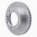 R1 1980-94 Ford F-350 Front Drill & Slot Silver Rotors