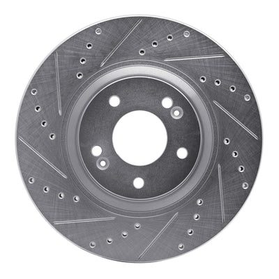 R1 11-23 Hyundai Azera Front Drilled & Slotted Silver Brake Rotor Set