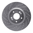 R1 11-23 Hyundai Azera Front Drilled & Slotted Silver Brake Rotor Set