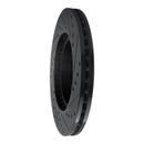 R1 07-14 Nissan Sentra Front Left Drilled & Slotted Black Brake Rotor