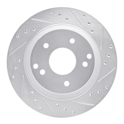 R1 88-96 Chevrolet Corvette Rear Right Drilled & Slotted Silver Brake Rotor