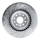 R1 17-25 Acura Integra Front & Rear Drilled & Slotted Silver Brake Rotor Set