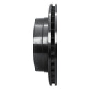 R1 03-05 Chevrolet Silverado 1500 Rear Right Drilled & Slotted Black Brake Rotor