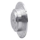 R1 00-06 Subaru Outback Rear Left Drilled & Slotted Silver Brake Rotor