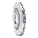 R1 09-12 Chevrolet Colorado Front Right Drilled & Slotted Silver Brake Rotor