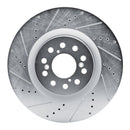 R1 17-25 Acura Integra Front & Rear Drilled & Slotted Silver Brake Rotor Set