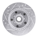 R1 1982-1995 Buick Regal Front Right Drilled & Slotted Silver Brake Rotor