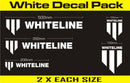 Whiteline Branded Decal Pack - White