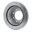 R1 11-25 Chevrolet Silverado 2500 HD Front & Rear Drilled & Slotted Silver Brake Rotor Set