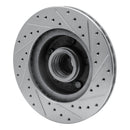 R1 74-80 Ford Maverick (Car) Front Drilled & Slotted Silver Brake Rotor Set