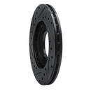 R1 92-04 Hummer H1 Front/Rear Right Drilled & Slotted Black Brake Rotor