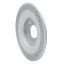 R1 13-25 Mitsubishi Outlander Phev Rear Left Drilled & Slotted Geo-Carbon Rotor